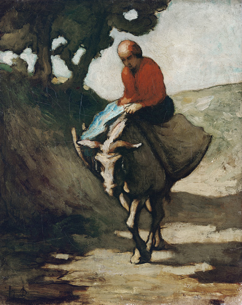Regreso del mercado de Honoré Daumier
