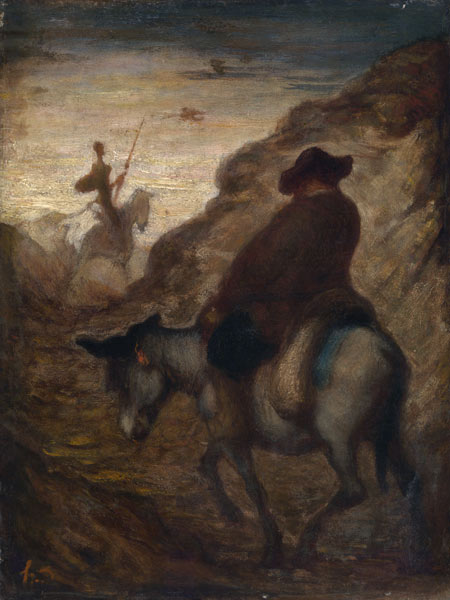 Sancho and Don Quixote, 19th century de Honoré Daumier