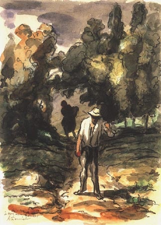Dans of La campagne de Honoré Daumier