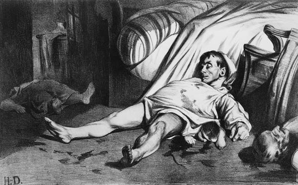 Daumier / Rue Transnonain / April 1834 de Honoré Daumier