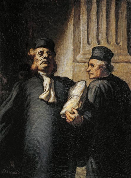 Dos abogados de Honoré Daumier
