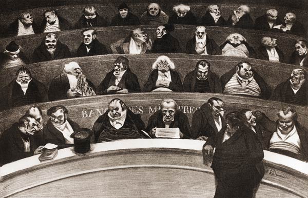 The Stomach of the Legislature, the Ministerial Benches of 1834 de Honoré Daumier