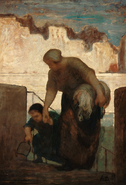The Wäscherin de Honoré Daumier