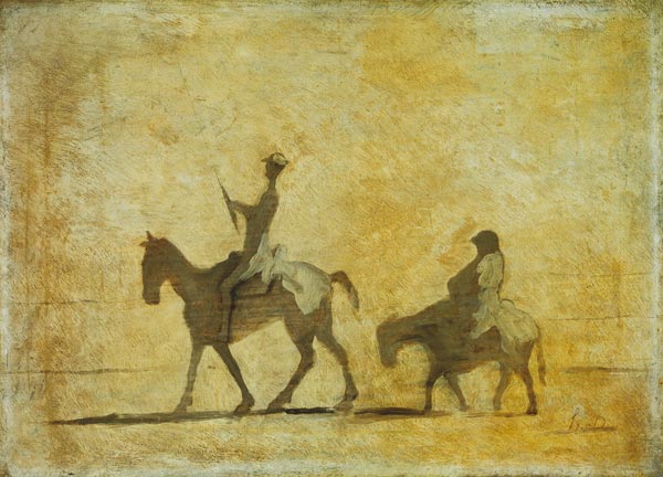 Don Quijote y Sancho Panza de Honoré Daumier