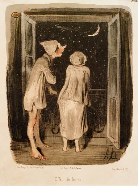 Ehe - Karikatur "Effet de lunes" de Honoré Daumier