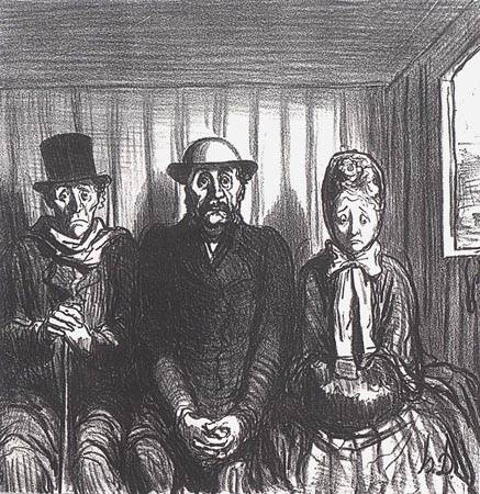 En chemin de fer de Honoré Daumier