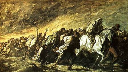 The Fugitives or The Emigrants de Honoré Daumier