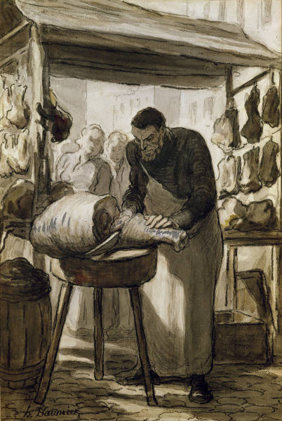 Honore Daumier / Le Boucher de Honoré Daumier