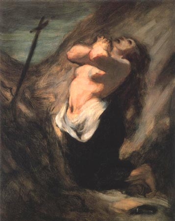 La Madeleine au désert de Honoré Daumier