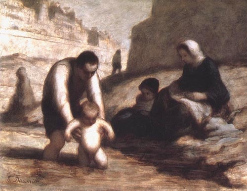 Le premier Bain de Honoré Daumier