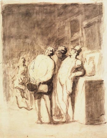 Le's amateur de tableaux de Honoré Daumier