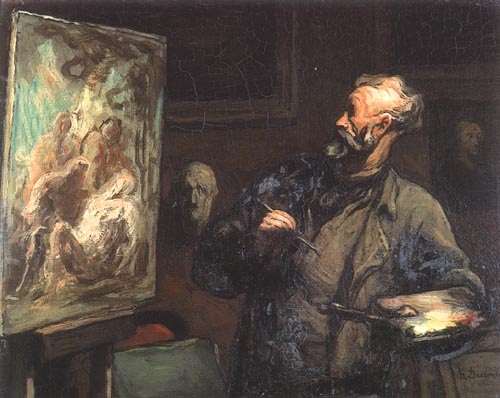 The painter de Honoré Daumier