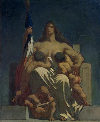 The Republic, 1848 (oil on canvas) de Honoré Daumier