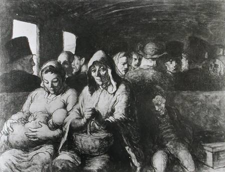 The Third Class Carriage de Honoré Daumier