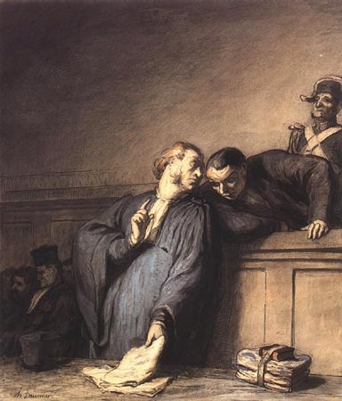 Una causa criminal de Honoré Daumier