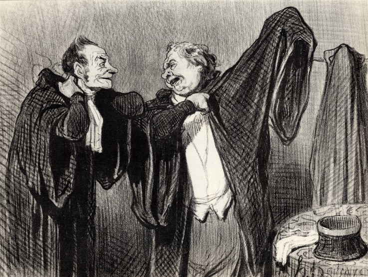 Under Colleagues (From the Series "Les gens de justice") de Honoré Daumier