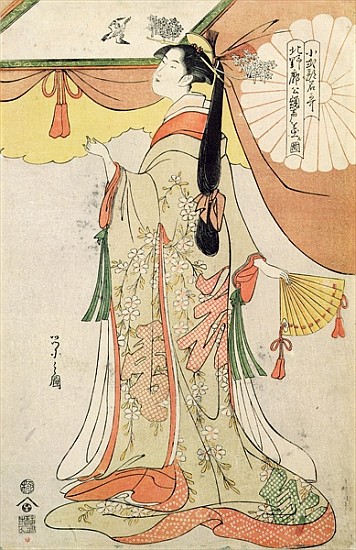 The Poetess Ko-Shibuku de Hosoda Eishi