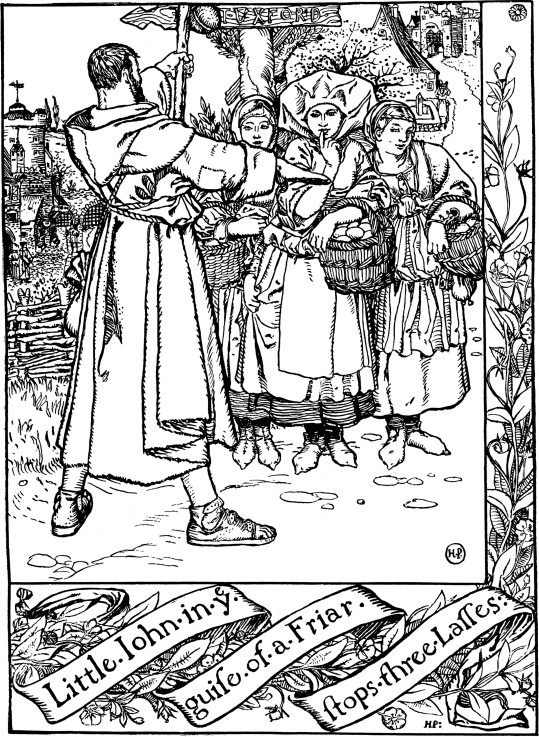 Illustration to the book "The Merry Adventures of Robin Hood" by Howard Pyle de Howard Pyle