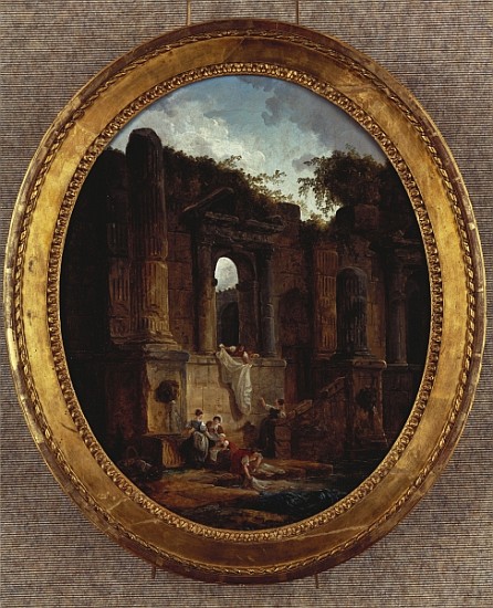 Landscape with Ruins de Hubert Robert