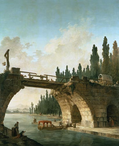 This one destroyed bridge de Hubert Robert