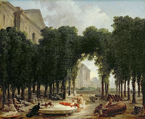 The Louvre and the gardens of the Infanta de Hubert Robert