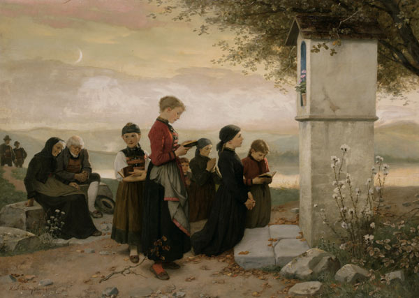 Abendgebet (Das Gebet an der Kapelle) de Hubert Salentin