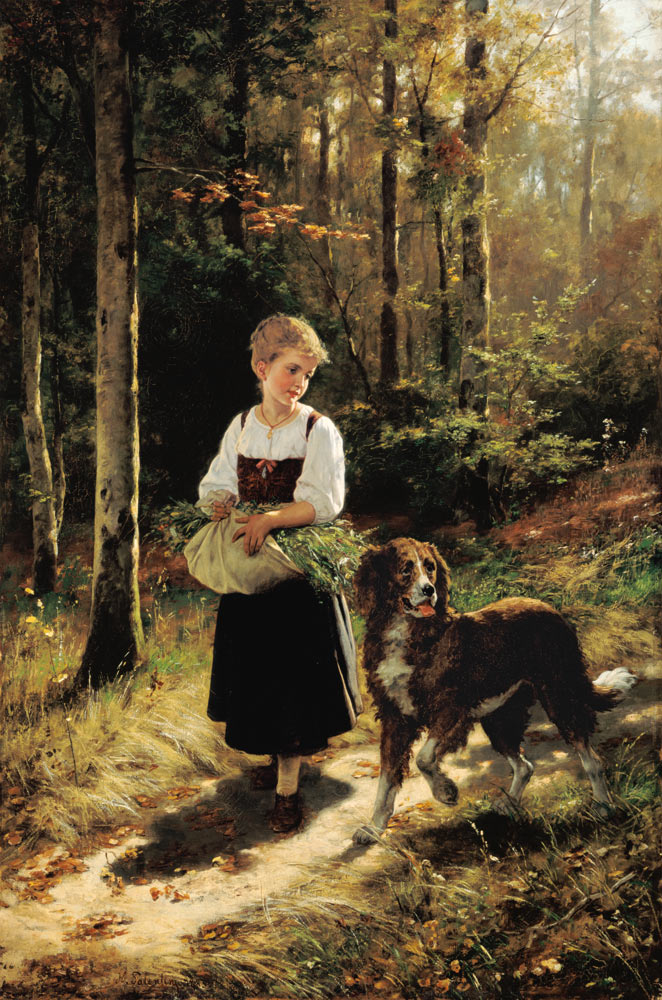 Girl in the woods. de Hubert Salentin