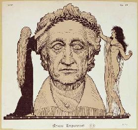 Macte Imperator!, homage to the German writer, Goethe, 1897, pub. in Jugend, 1900
