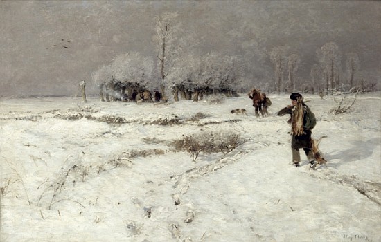 Hunting in the Snow de Hugo Muhlig