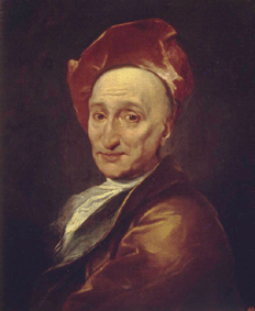 Bildnis des Schriftstellers und Philosophen Bernard Bovier le Fontenelle. de Hyacinthe Rigaud