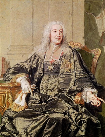 Marc Pierre de Voyer (1696-1764) Count of Argenson de Hyacinthe Rigaud