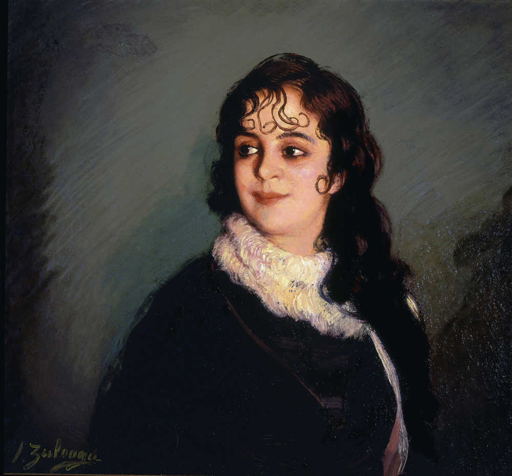 Portrait of a Girl with Curls de Ignazio Zuloaga