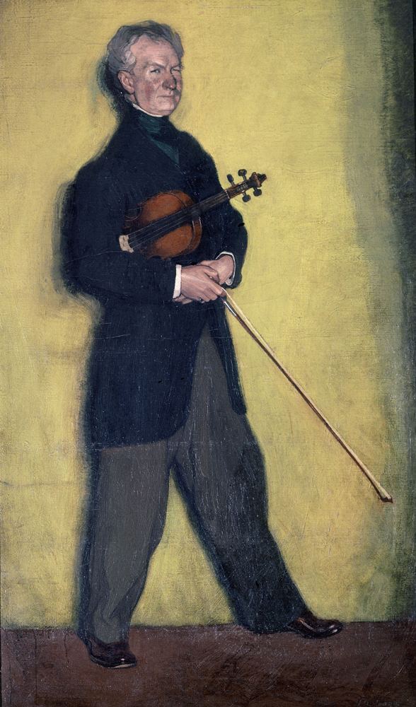 Portrait of the Violinist Larrapide de Ignazio Zuloaga