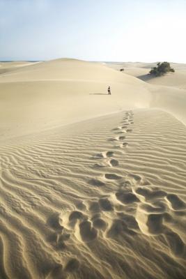 footsteps at the desert de Iñigo Quintanilla