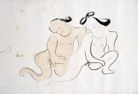 A 'Shunga' (erotic painting) de Ike no Taiga