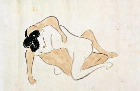 A 'Shunga' (erotic painting)