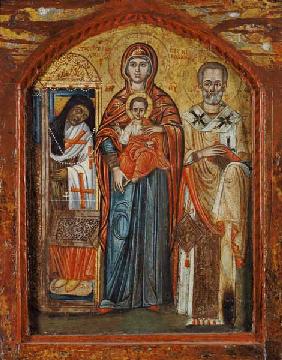 The Mother of God and the hll.Spiridon and Nikolau