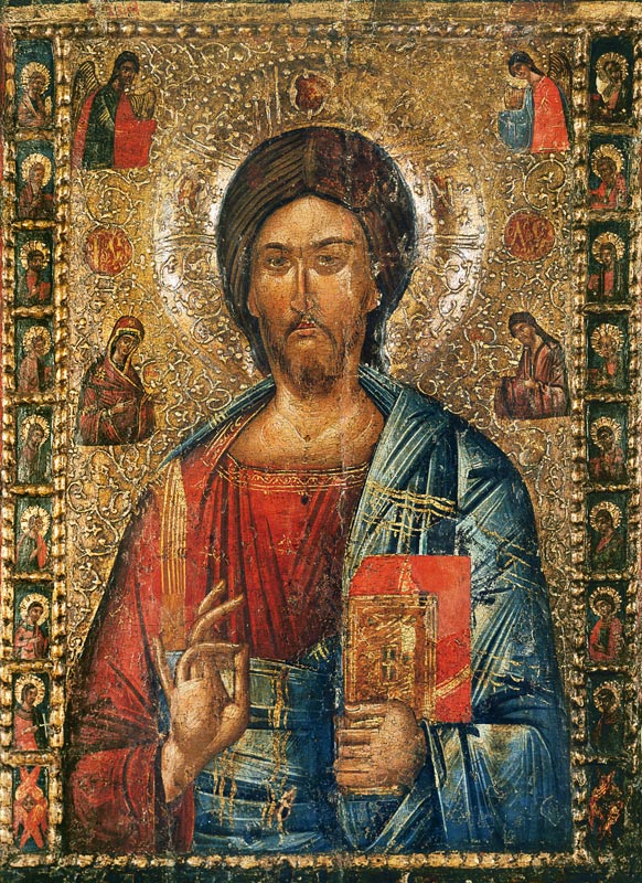 Christ Pantokrator de Ikone, rumänisch, Moldau-Schule