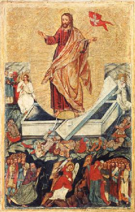Resurrection of Christi. Altar panel from Bezdesh