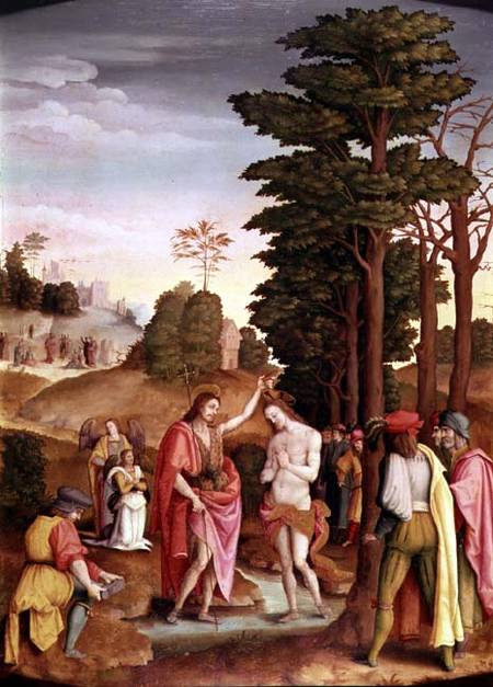 Baptism of Christ de Il Bacchiacca