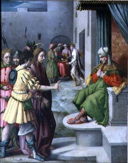 Christ in Front of Caiaphas de Il Bacchiacca