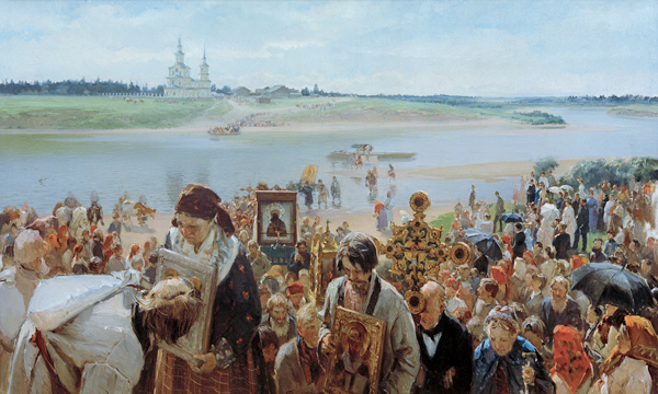 The Procession de Ilarion Michailowitsch Prjanischnikow