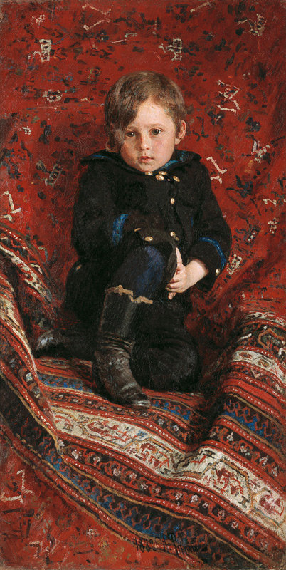 Portrait of Yury Repin, the Artist's Son de Iliá Yefímovich Repin