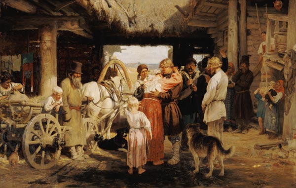 Ilja Repin, Abschied von einem Rekruten de Iliá Yefímovich Repin