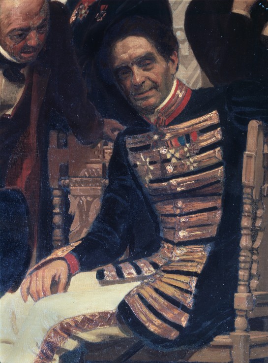 The composer Count Alexei Lvov (1799-1870) (Detail of the painting Slavonic composers) de Iliá Yefímovich Repin