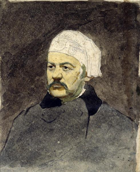 Michail I. Glinka / Aquarell v.Repin de Iliá Yefímovich Repin