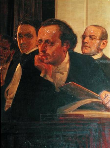 Michal Kleopas Oginski (1765-1833), Frederic Chopin (1810-49) and Stanislaw Moniuszko (1819-72), fro de Iliá Yefímovich Repin