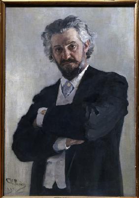 Portrait of the cellist Alexander Verzhbilovich (1850-1911)