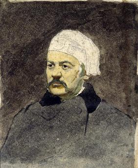 Portrait of the composer Michail I. Glinka (1804-1857)
