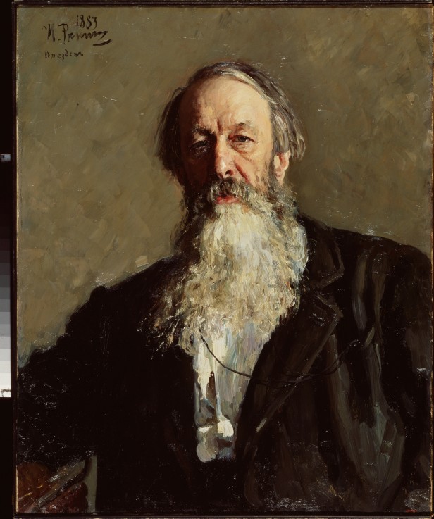 Portrait of the critic Vladimir Stasov (1824-1906) de Iliá Yefímovich Repin